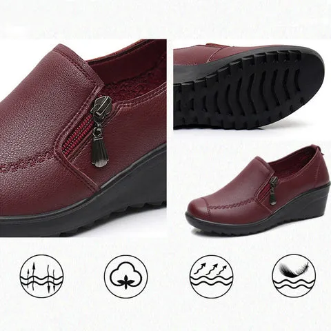 2024 Spring and Autumn Slope Heel Single Shoes