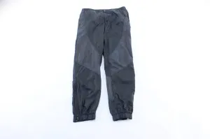 80's Nike Embroidered Logo Black Windbreaker Pants