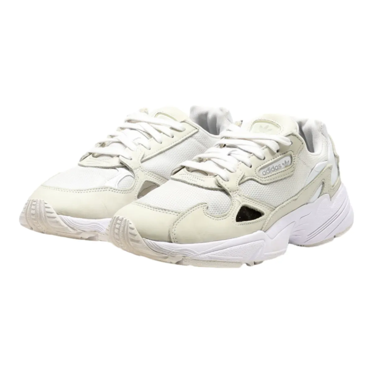 ADIDAS Falcon 2018 Sneaker Trainers White Canvas Womens UK 7.5