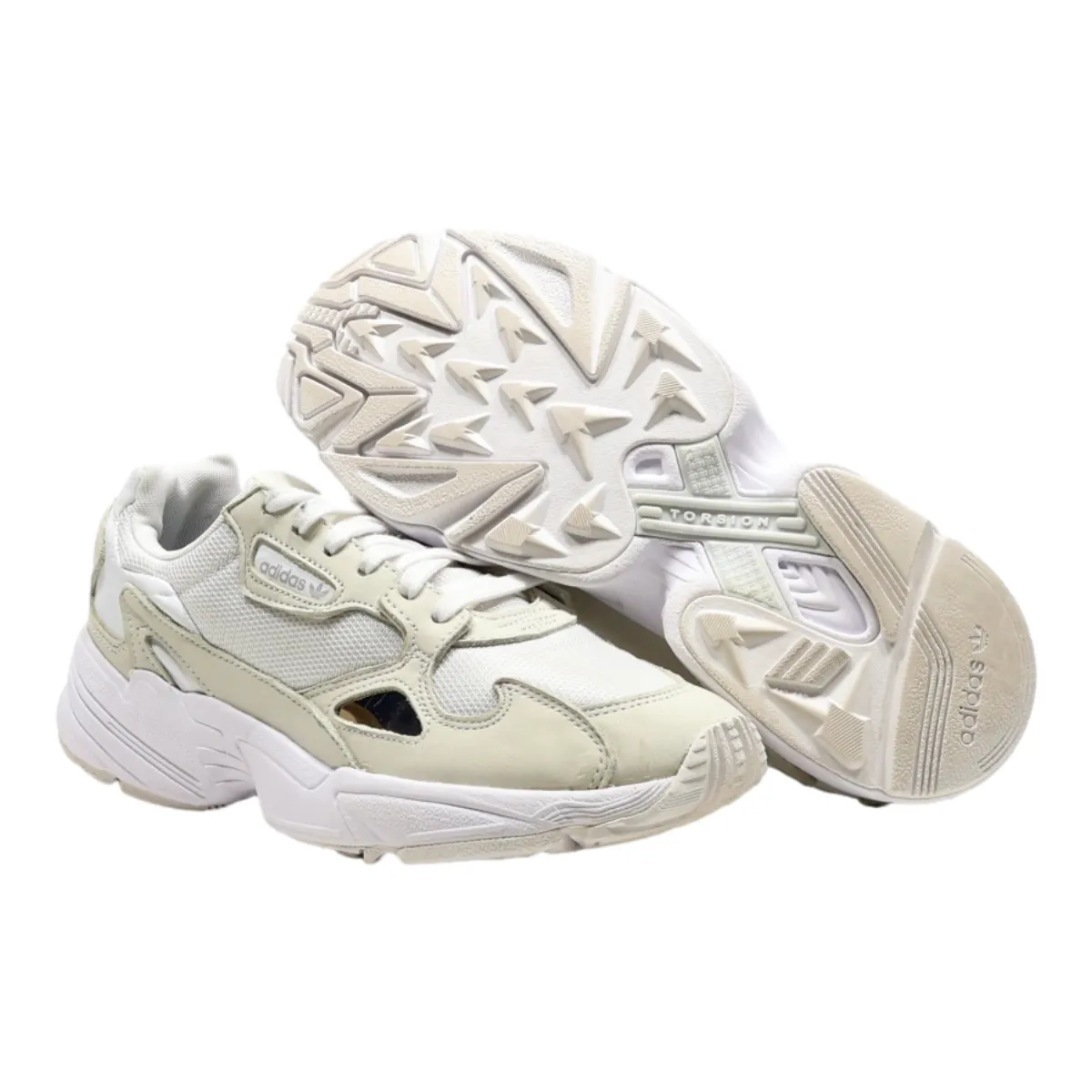 ADIDAS Falcon 2018 Sneaker Trainers White Canvas Womens UK 7.5