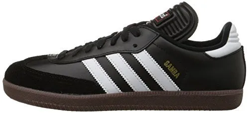 adidas Men's Samba Classic Soccer Shoe,Black/Running White,13 M US