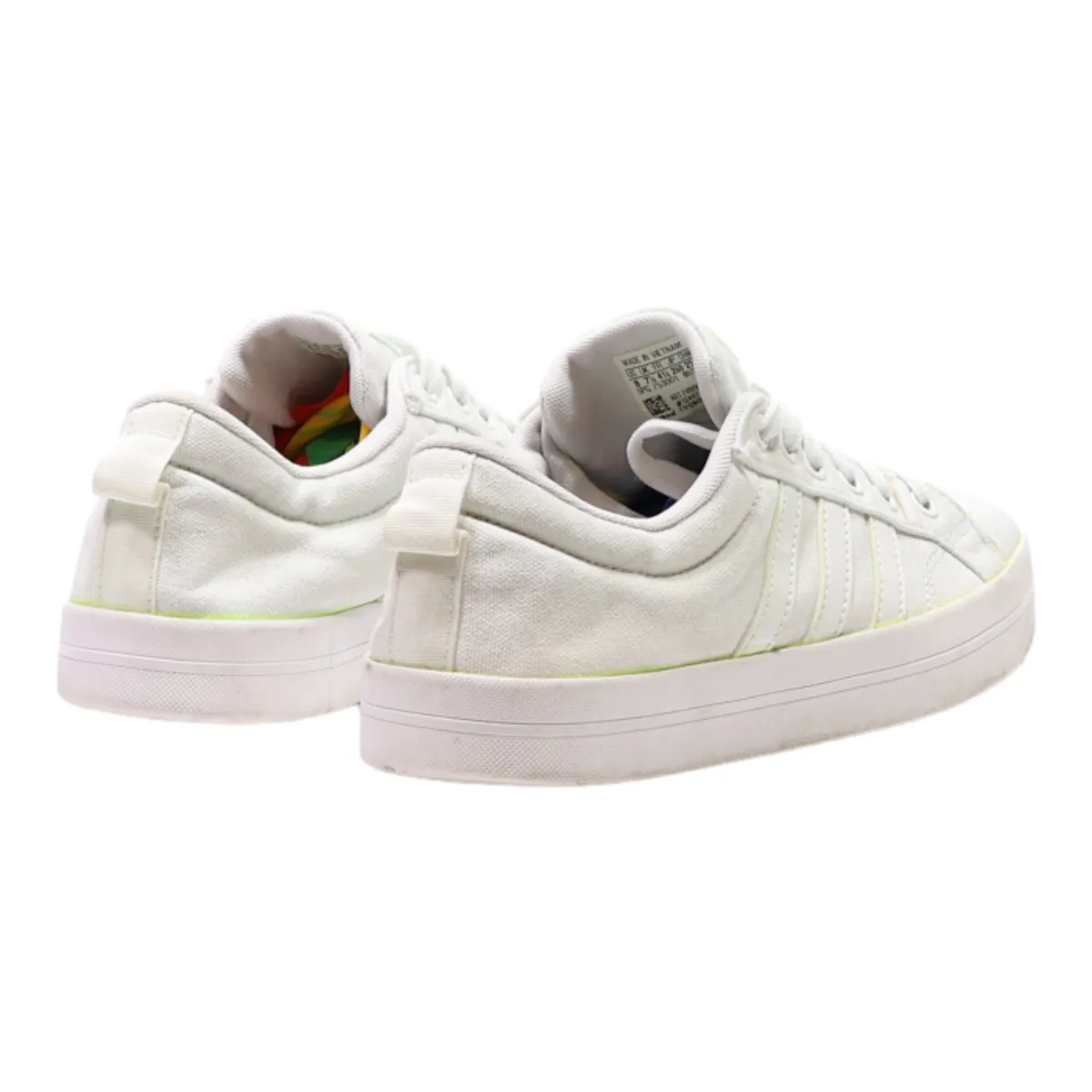 ADIDAS Sneaker Trainers White Canvas Mens UK 7.5