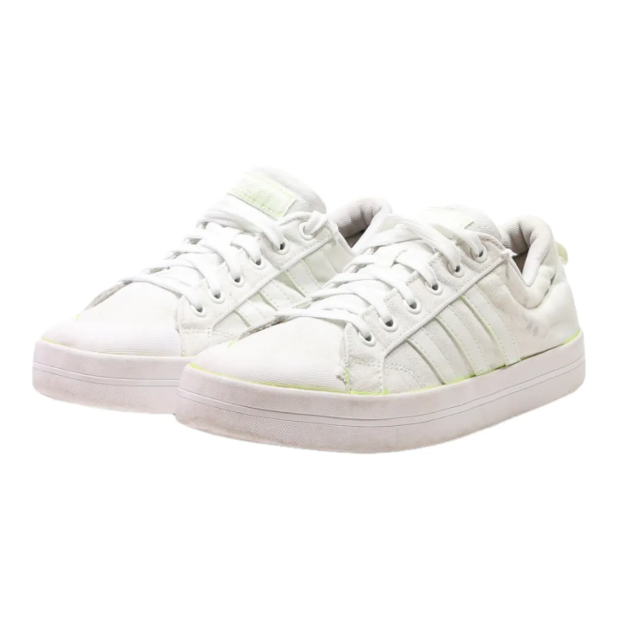 ADIDAS Sneaker Trainers White Canvas Mens UK 7.5