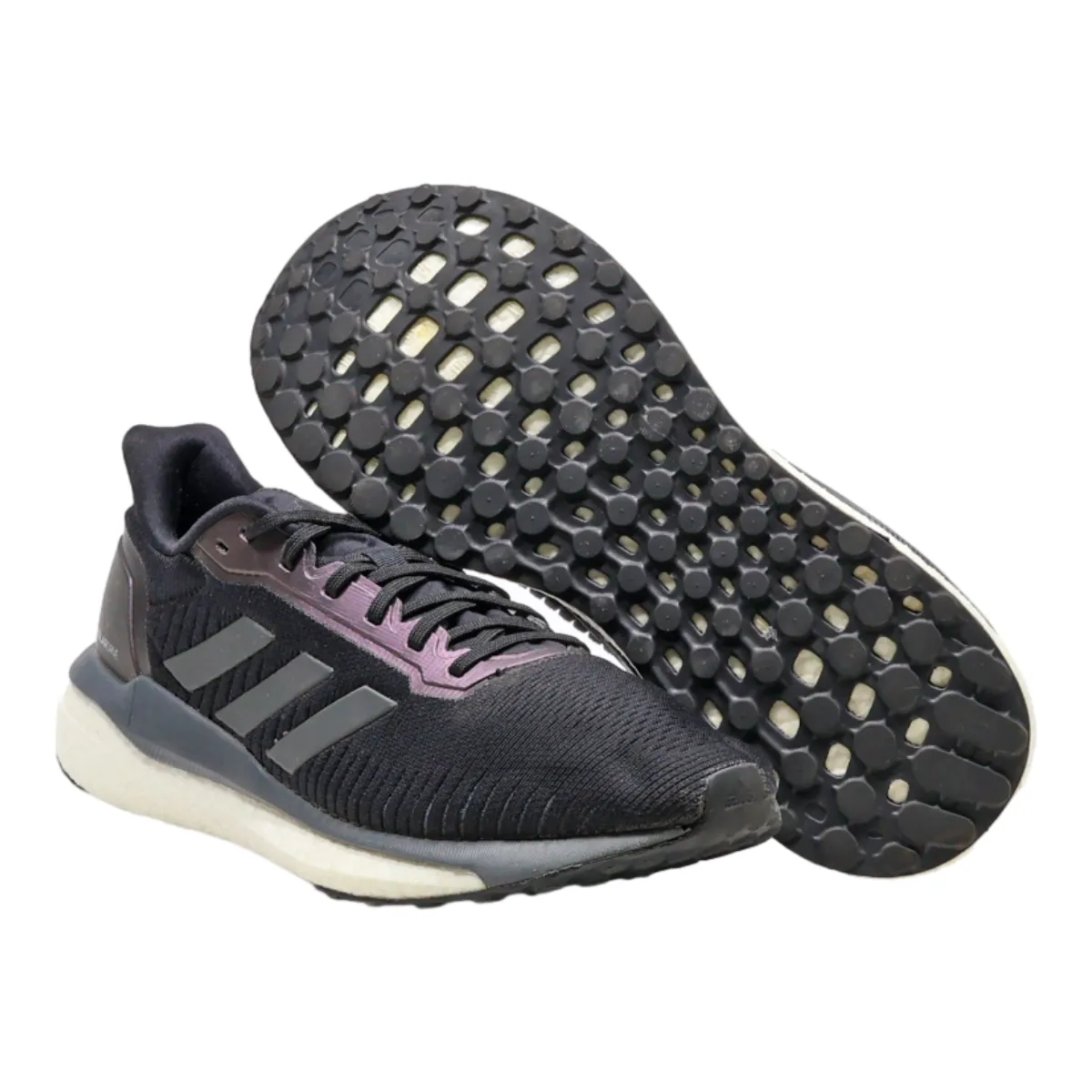 ADIDAS Solar Drive Sneaker Trainers Black Canvas Mens UK 9.5