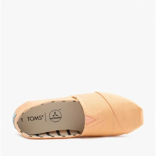 ALPARGATA Ladies Canvas Espadrille Shoes Light Orange