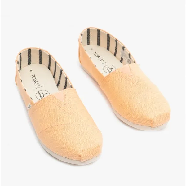 ALPARGATA Ladies Canvas Espadrille Shoes Light Orange