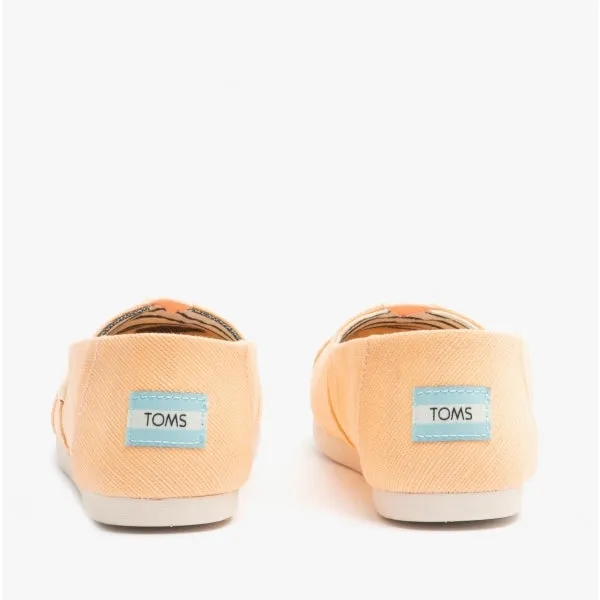 ALPARGATA Ladies Canvas Espadrille Shoes Light Orange