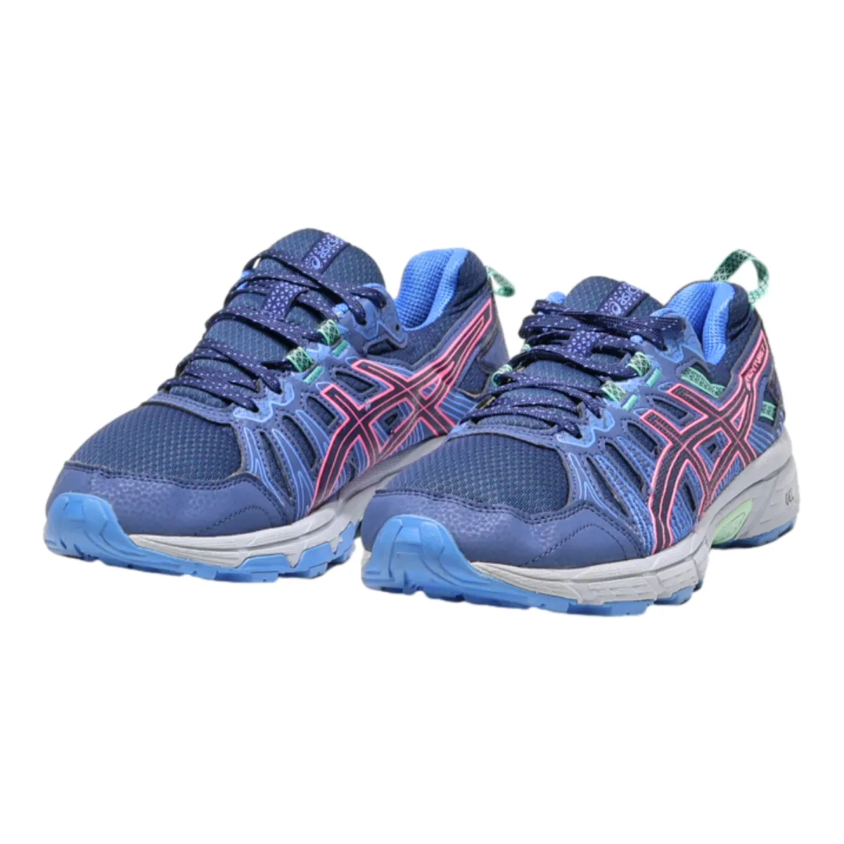 ASICS Gel-venture 7 Sneaker Trainers Blue Canvas Womens UK 7.5