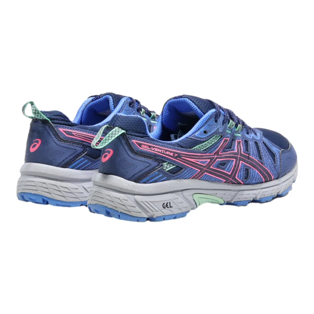 ASICS Gel-venture 7 Sneaker Trainers Blue Canvas Womens UK 7.5