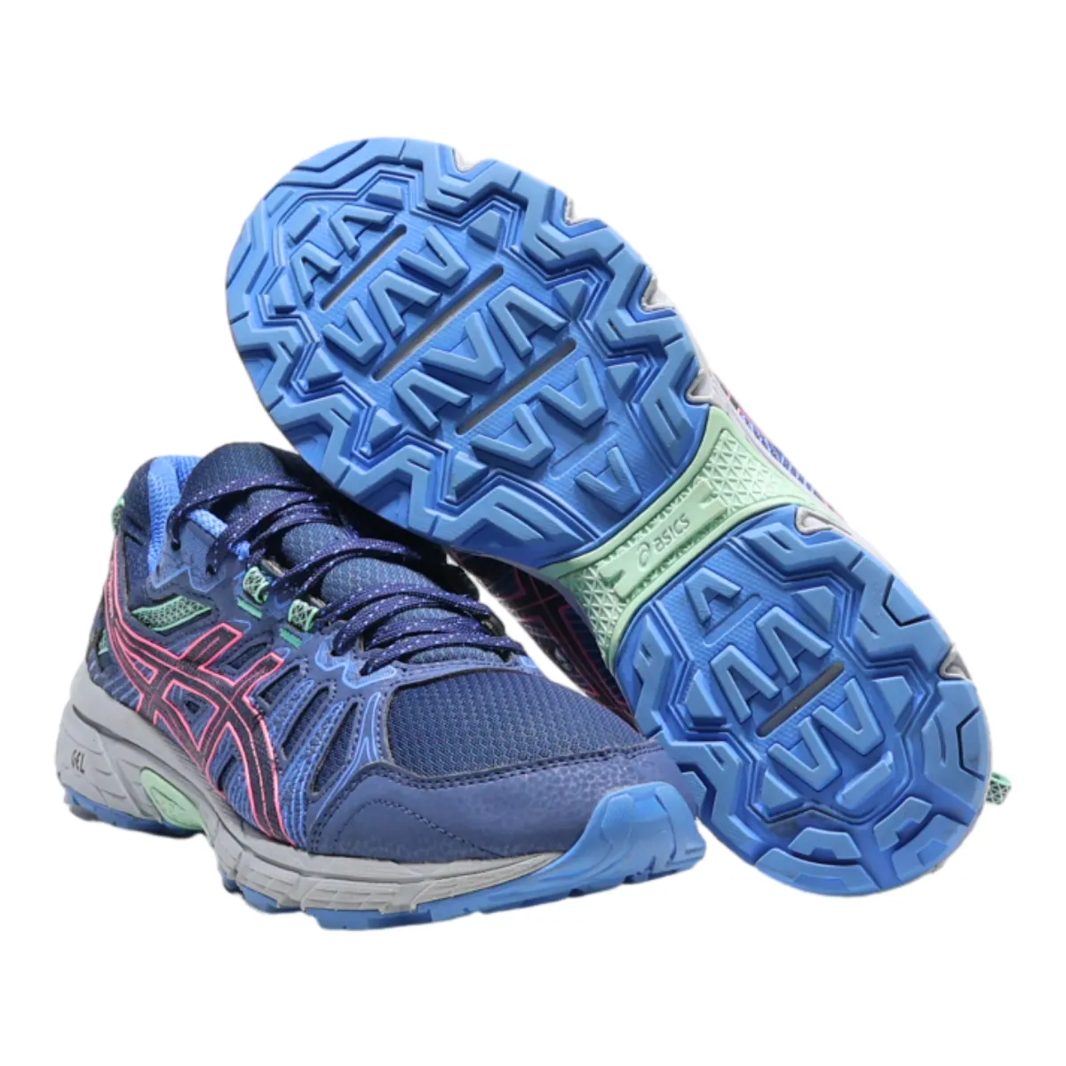 ASICS Gel-venture 7 Sneaker Trainers Blue Canvas Womens UK 7.5