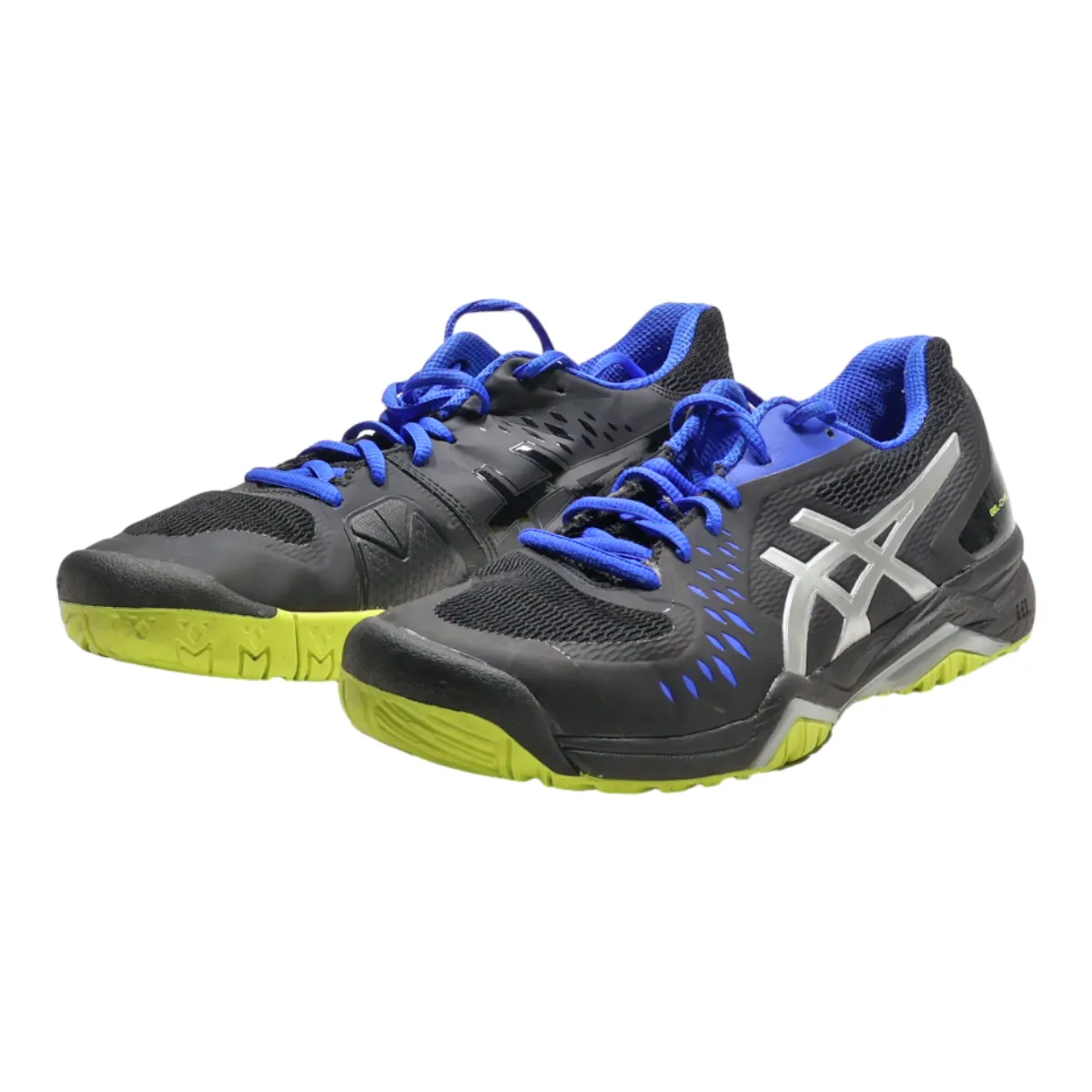 ASICS Sneaker Trainers Black Canvas Mens UK 7