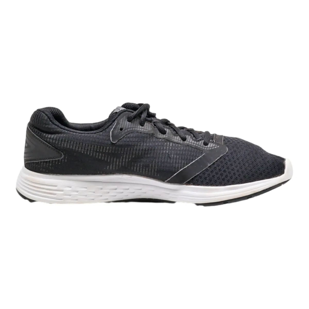 ASICS Sneaker Trainers Black Canvas Mens UK 8