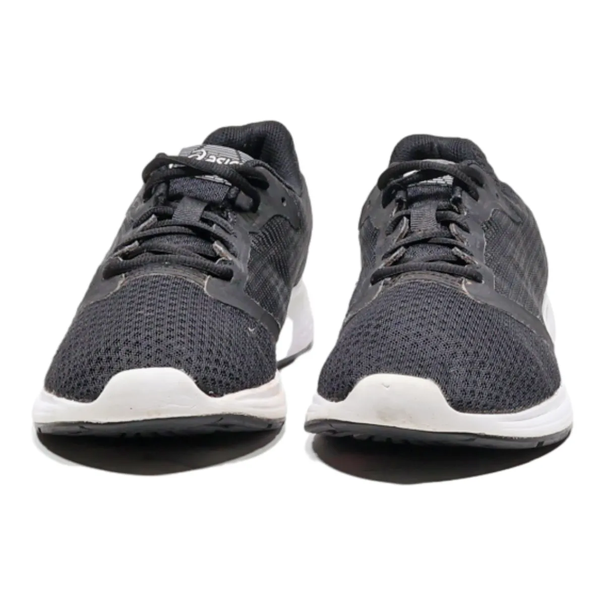 ASICS Sneaker Trainers Black Canvas Mens UK 8