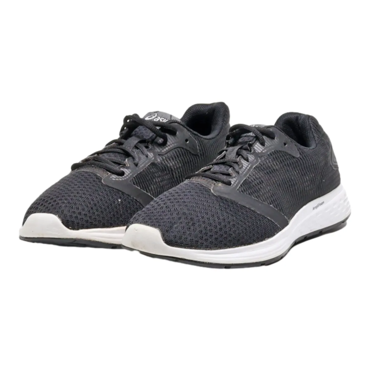 ASICS Sneaker Trainers Black Canvas Mens UK 8