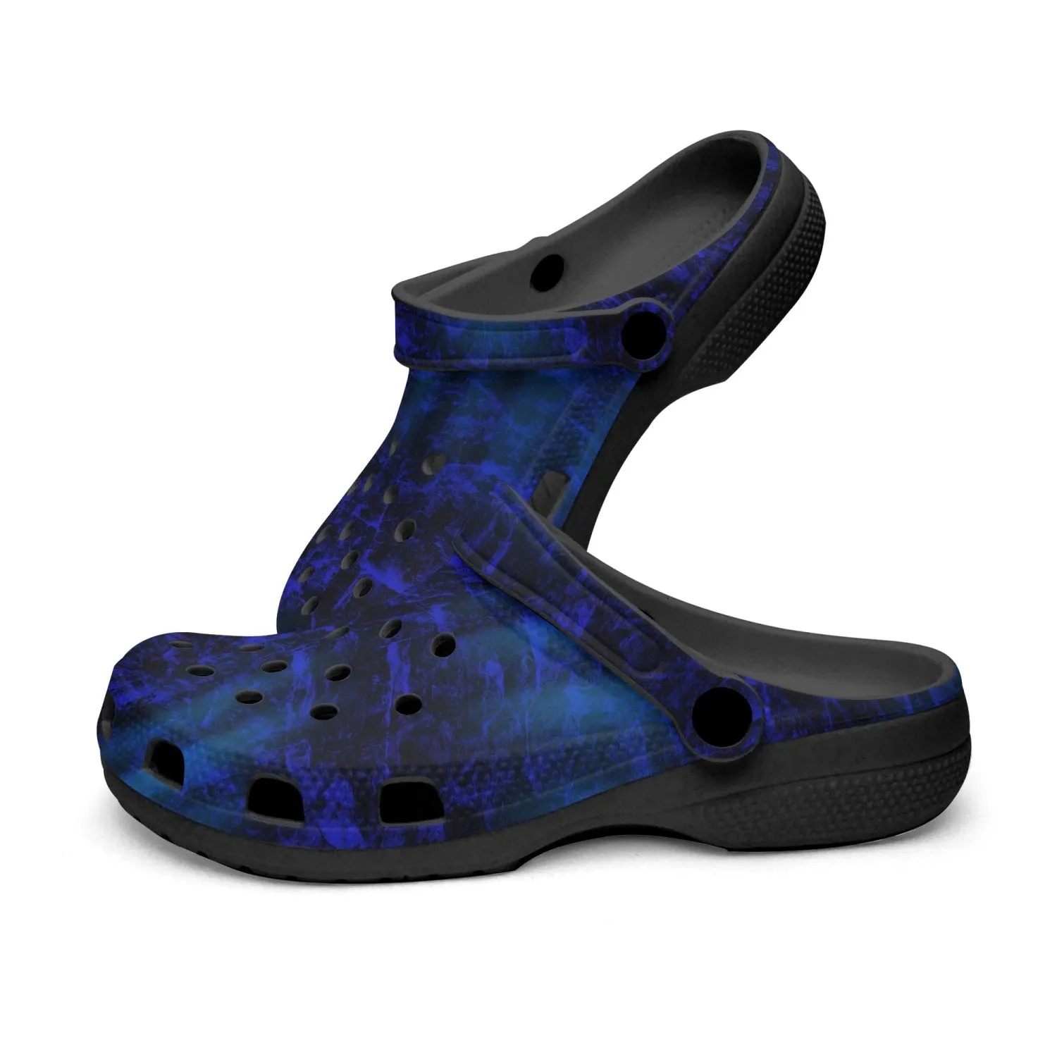 Blue Steel Black Unisex Rubber Shoes up to size 12