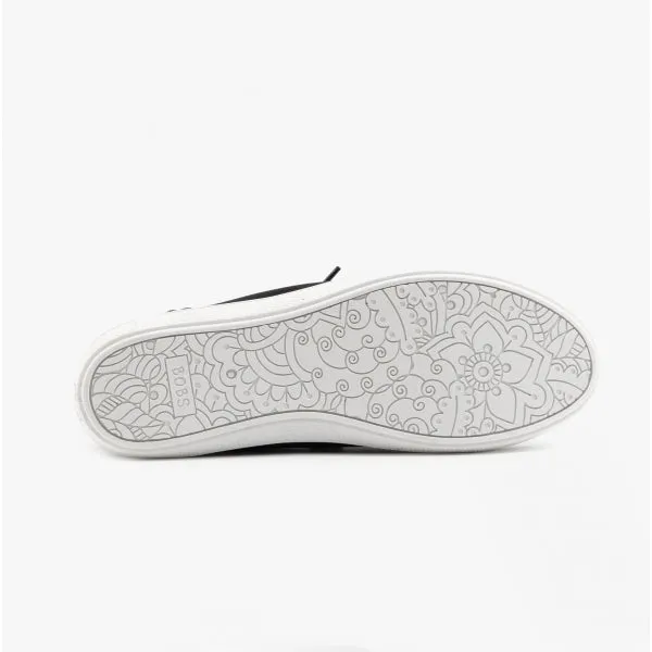 BOBS B CUTE Ladies Canvas Slip On Trainers Black