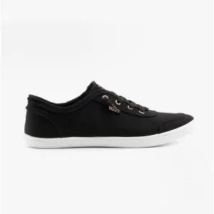 BOBS B CUTE Ladies Canvas Slip On Trainers Black