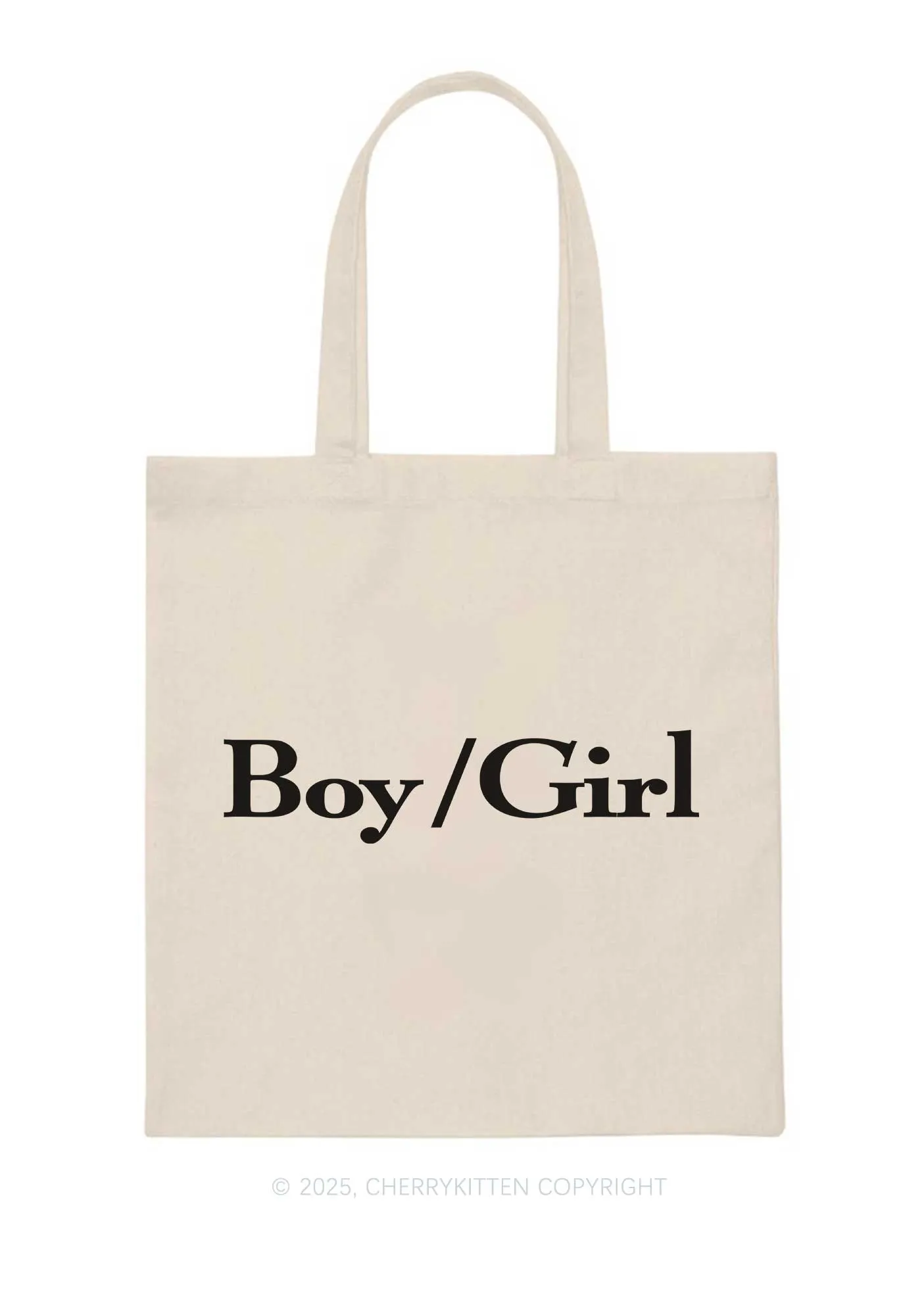 Boy Or Girl Pride Y2K Canvas Tote Bag Cherrykitten