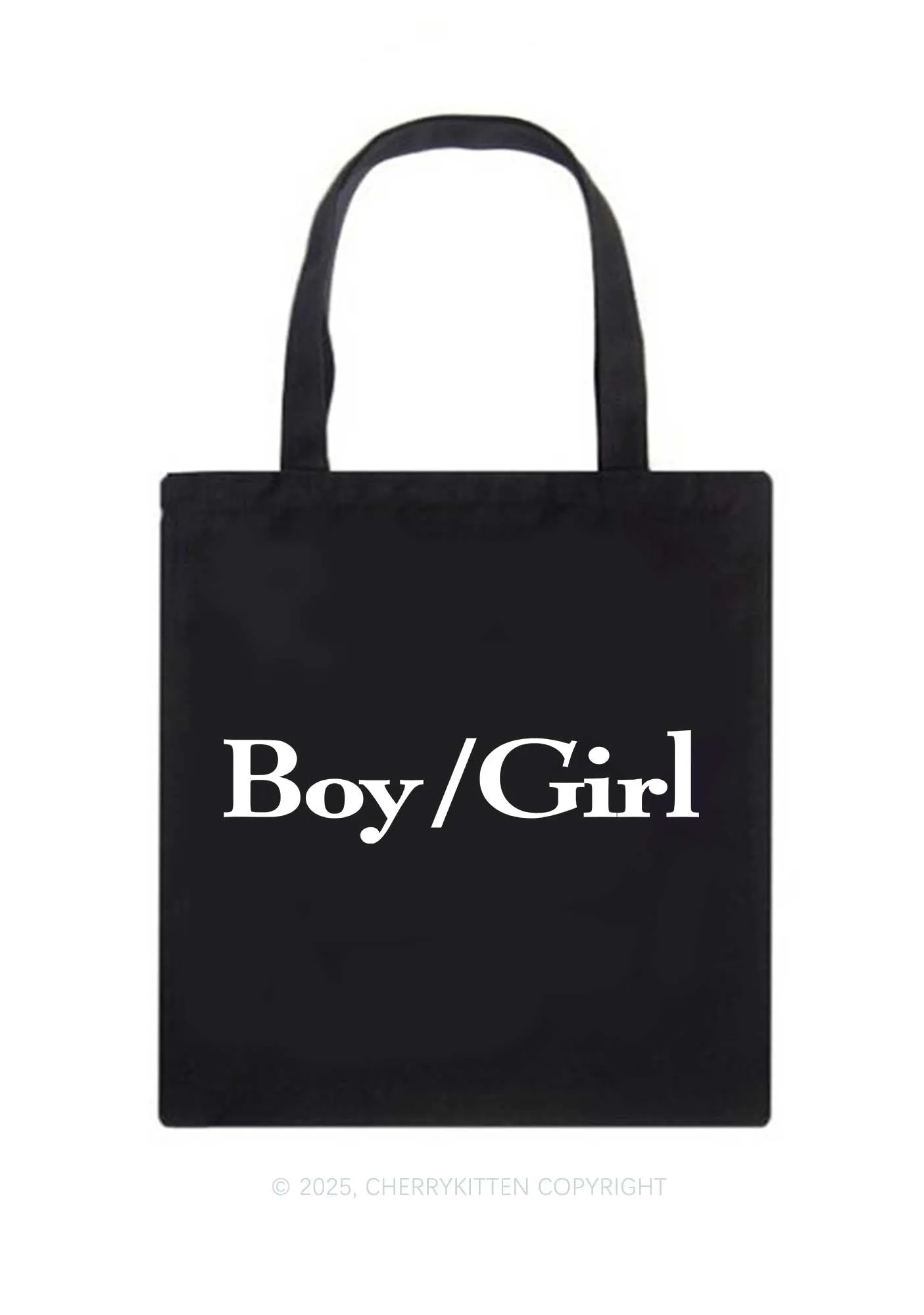 Boy Or Girl Pride Y2K Canvas Tote Bag Cherrykitten