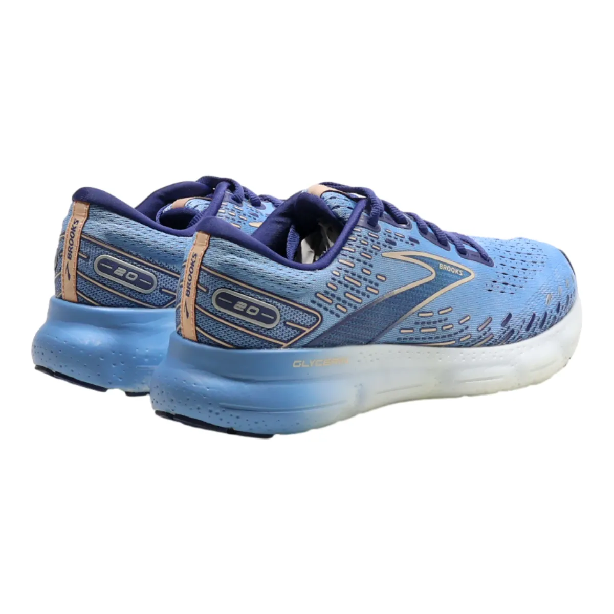BROOKS BROTHERS Sneaker Trainers Blue Canvas Mens UK 7