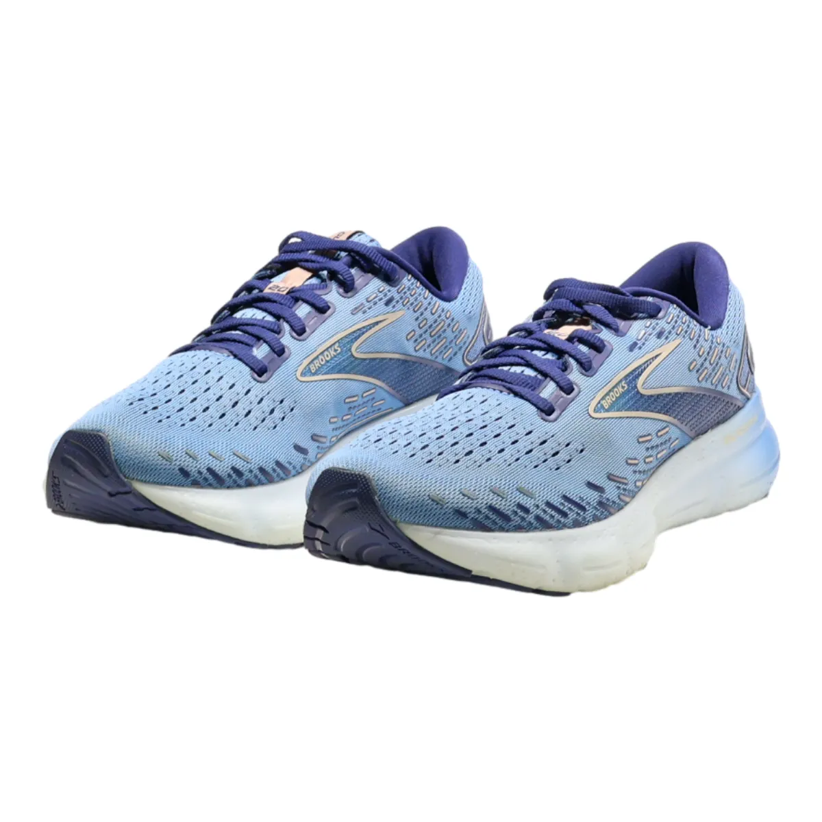 BROOKS BROTHERS Sneaker Trainers Blue Canvas Mens UK 7