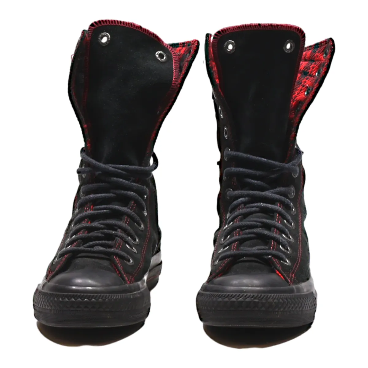 CONVERSE High Top Trainers Black Canvas Womens UK 4