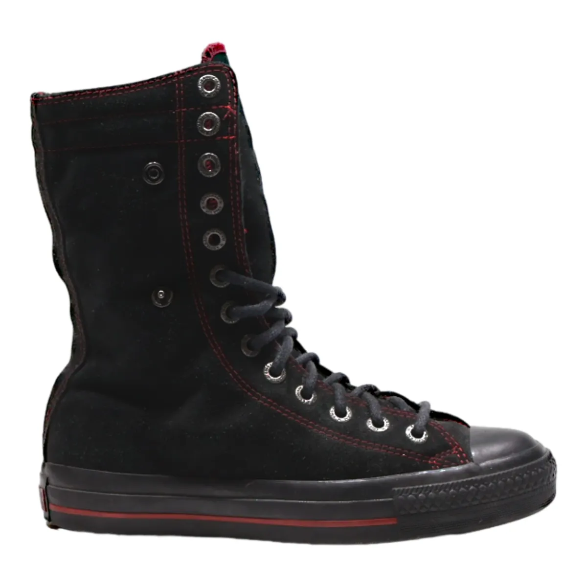 CONVERSE High Top Trainers Black Canvas Womens UK 4