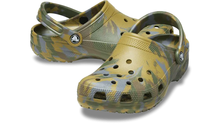 Crocs Classic Marbled Clog Aloe Multi