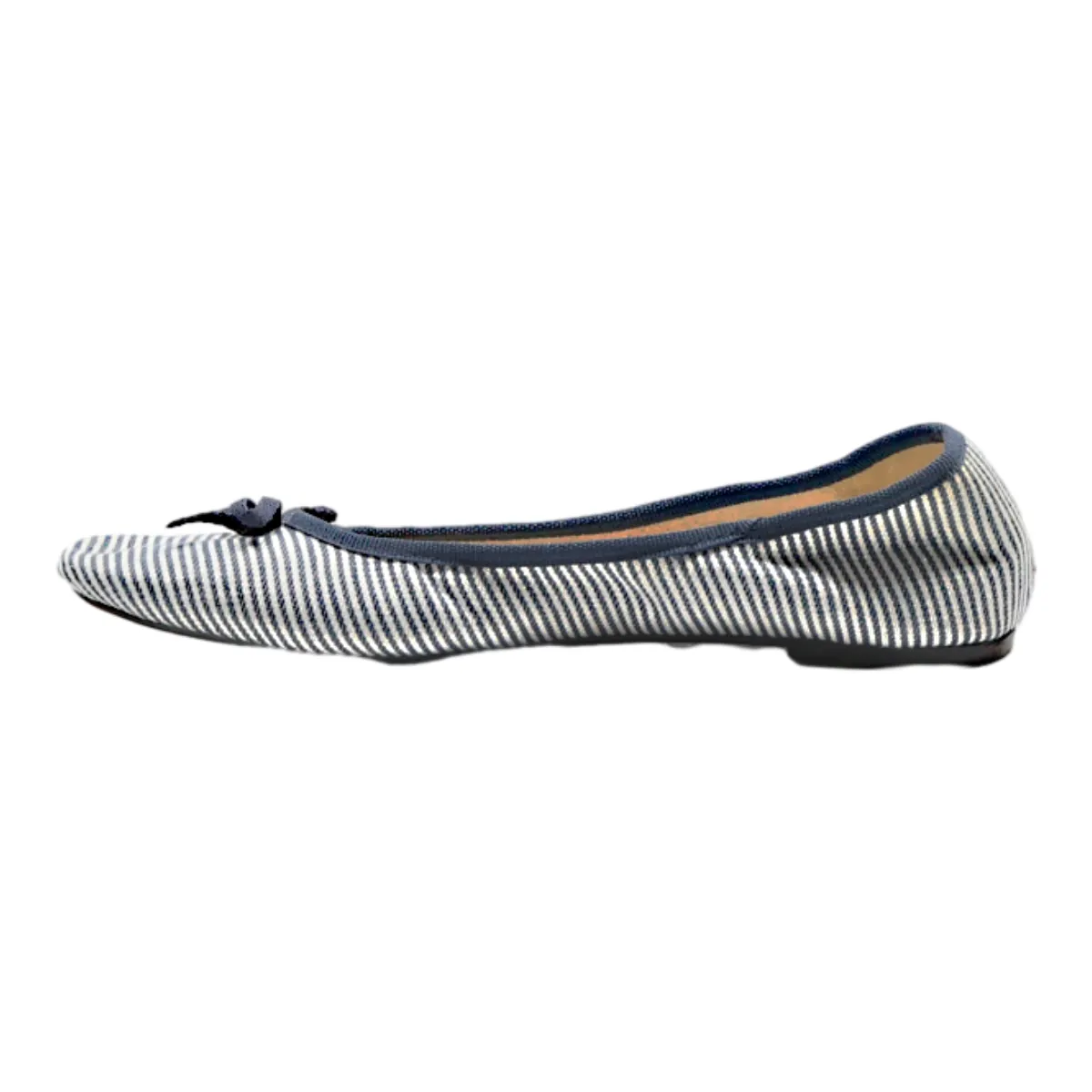 ESMARA Striped Ballet Shoes Blue Canvas Womens UK 5