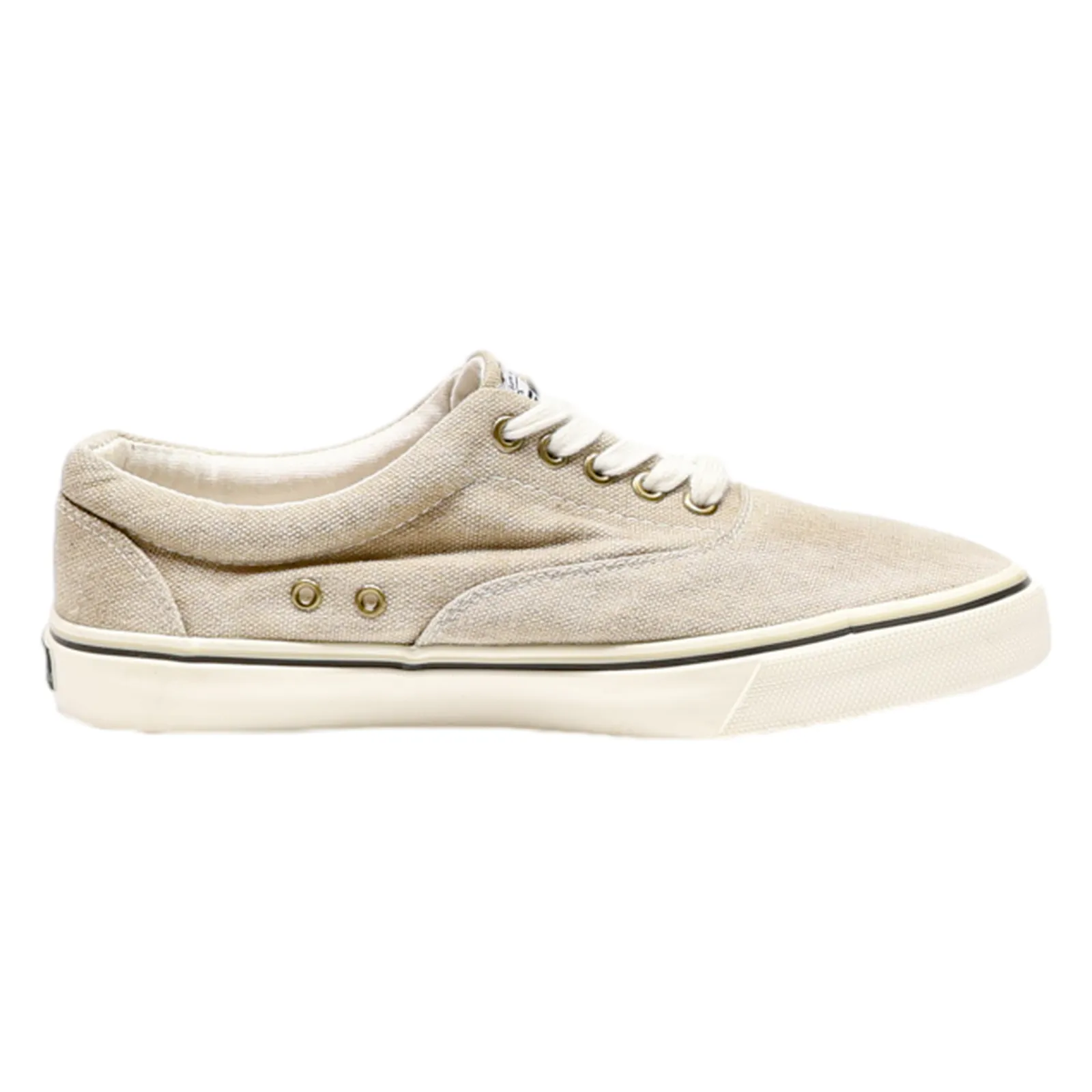 FILA Low Top Trainers Beige Canvas Mens UK 6.5