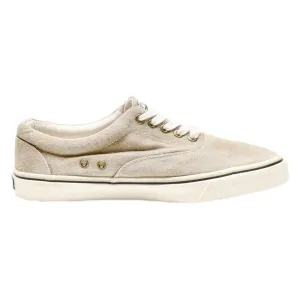 FILA Low Top Trainers Beige Canvas Mens UK 6.5