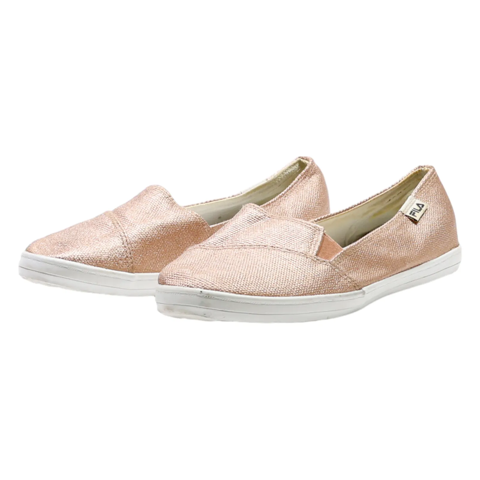 FILA Pump Shoes Pink Canvas Womens UK 4