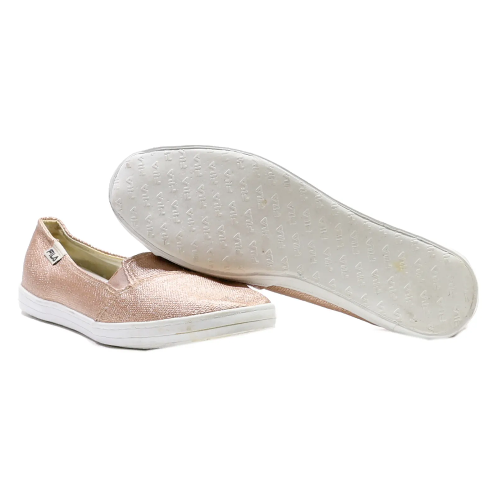 FILA Pump Shoes Pink Canvas Womens UK 4
