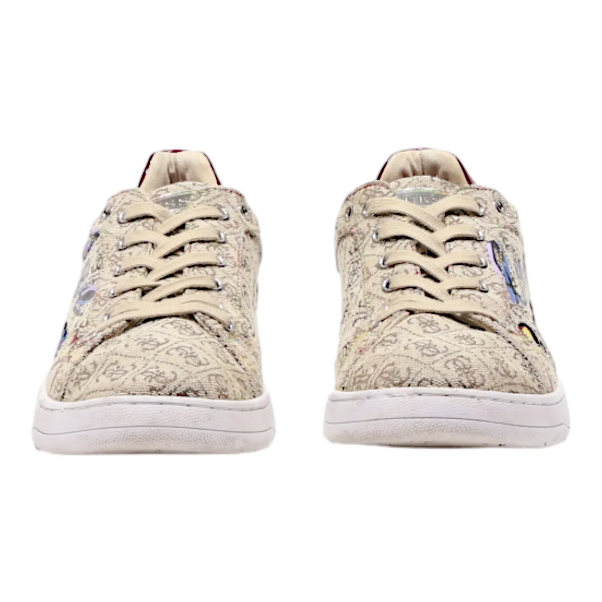 GUESS Sneaker Trainers Brown Canvas Mens UK 6