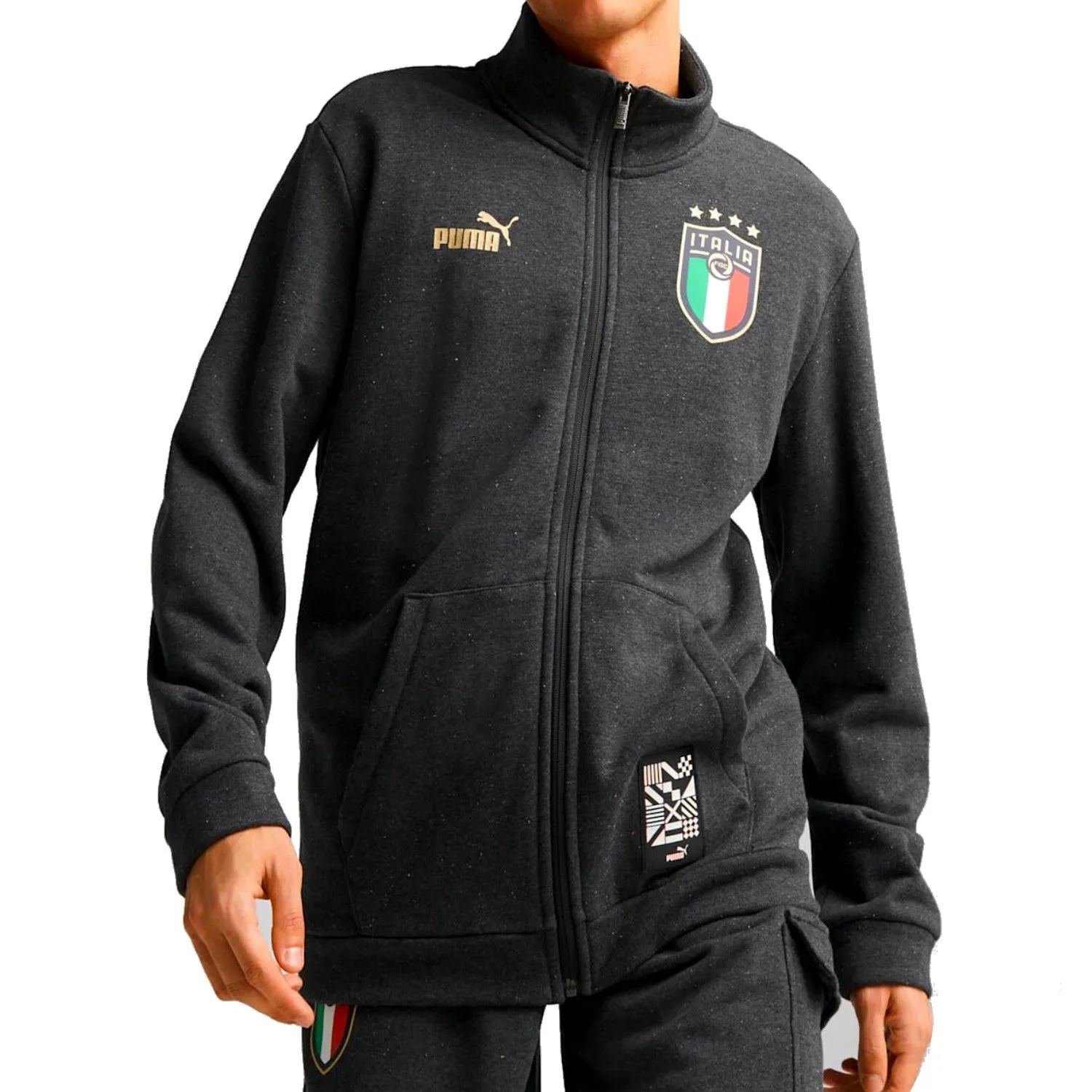 Italy dark grey Casual Fans presentation tracksuit 2022/23 - Puma