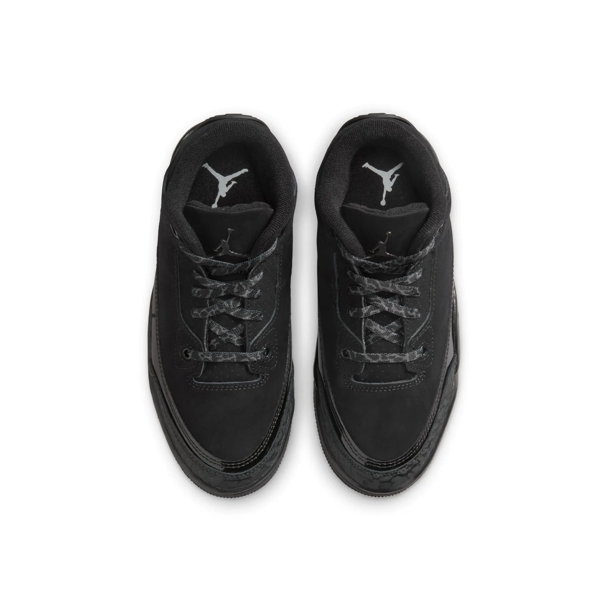Jordan 3 Retro Little Kids' Shoes Black/Dark Charcoal-White