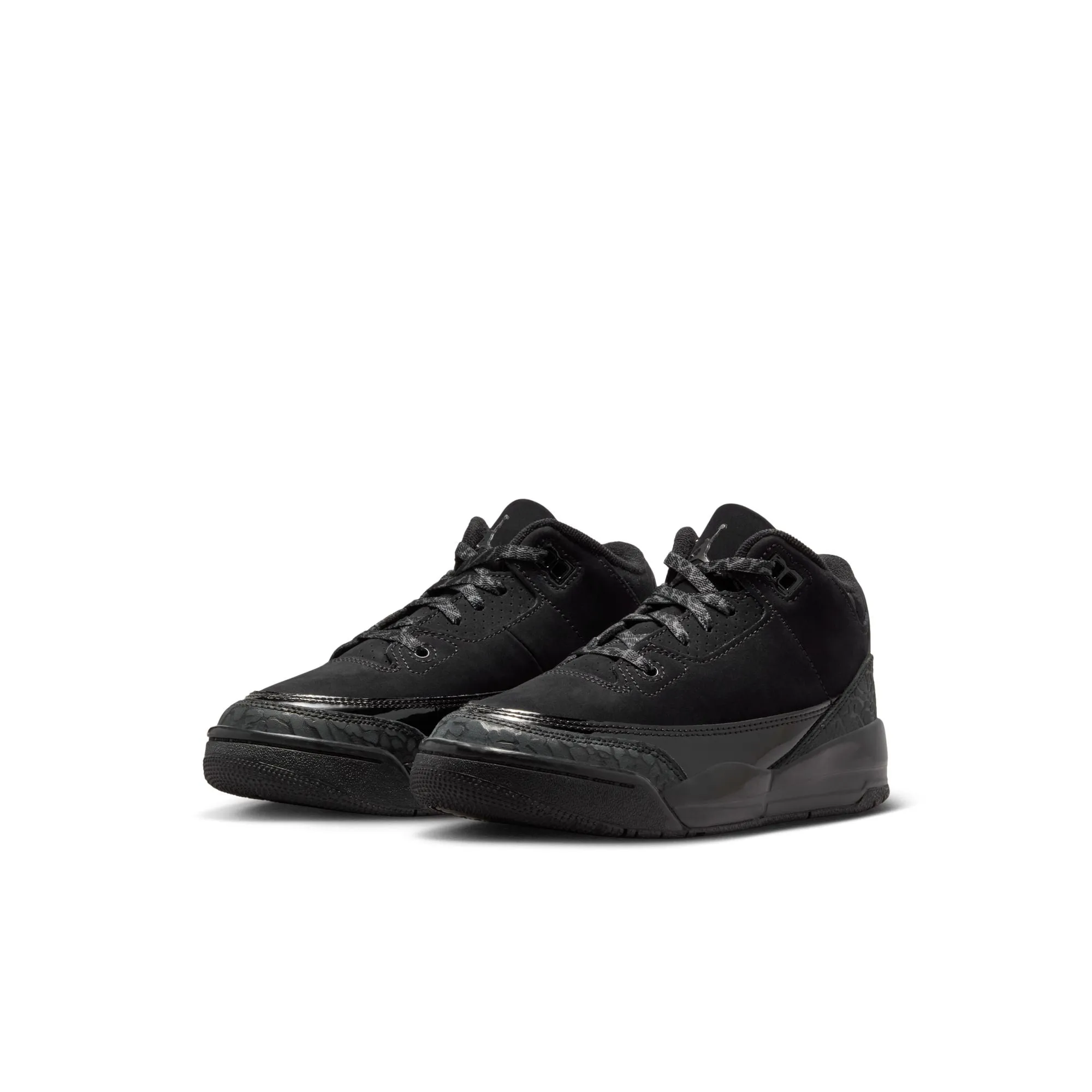 Jordan 3 Retro Little Kids' Shoes Black/Dark Charcoal-White