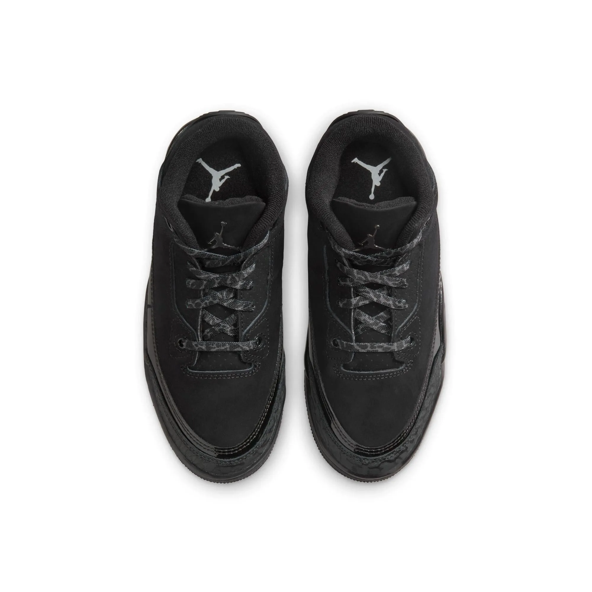 Jordan 3 Retro Little Kids' Shoes Black/Dark Charcoal-White