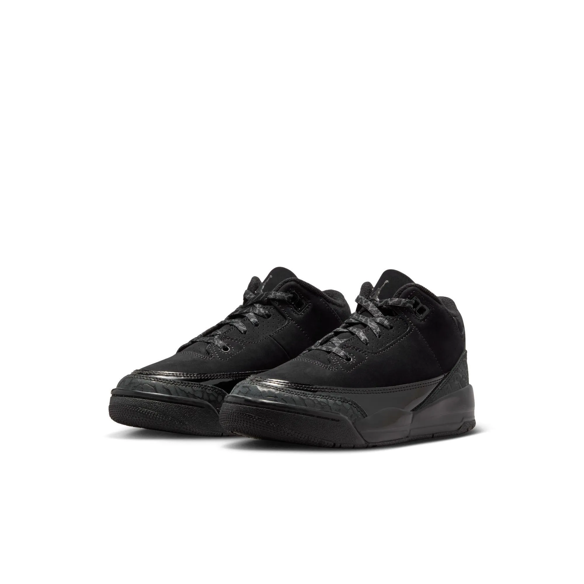 Jordan 3 Retro Little Kids' Shoes Black/Dark Charcoal-White