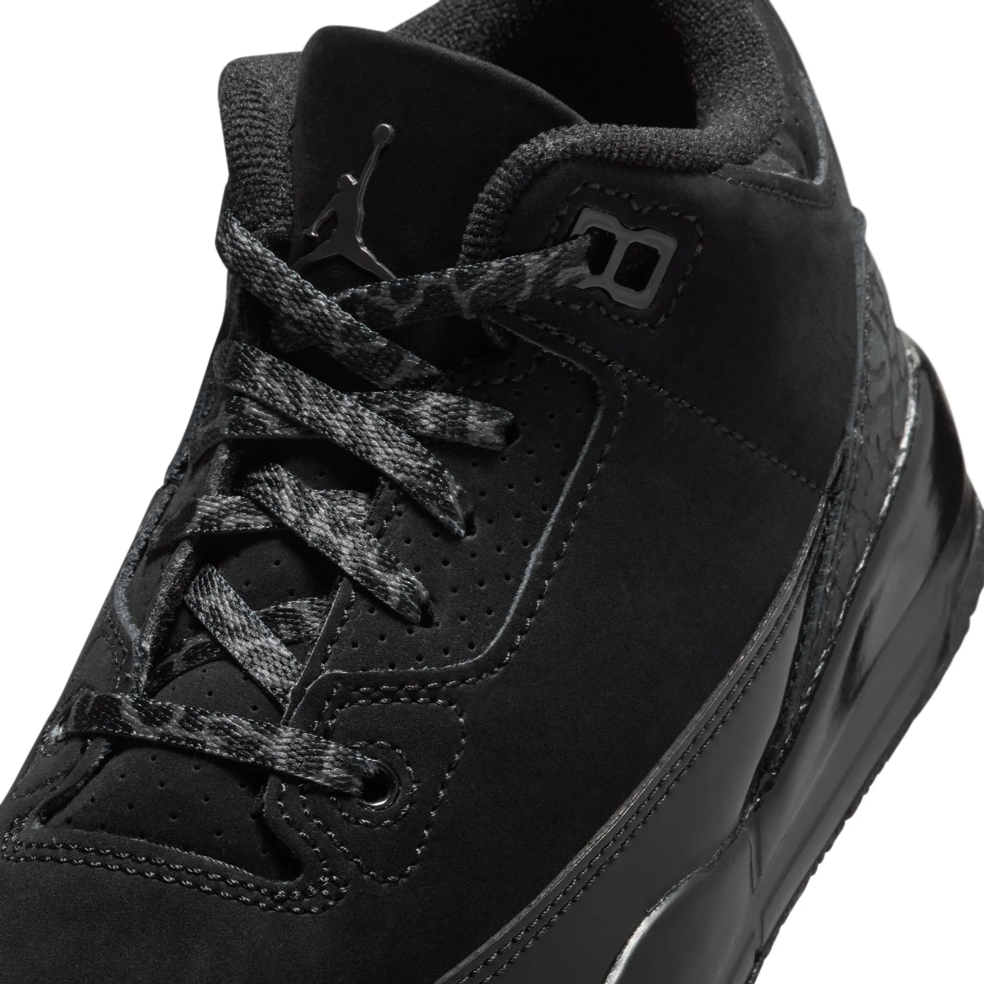 Jordan 3 Retro Little Kids' Shoes Black/Dark Charcoal-White