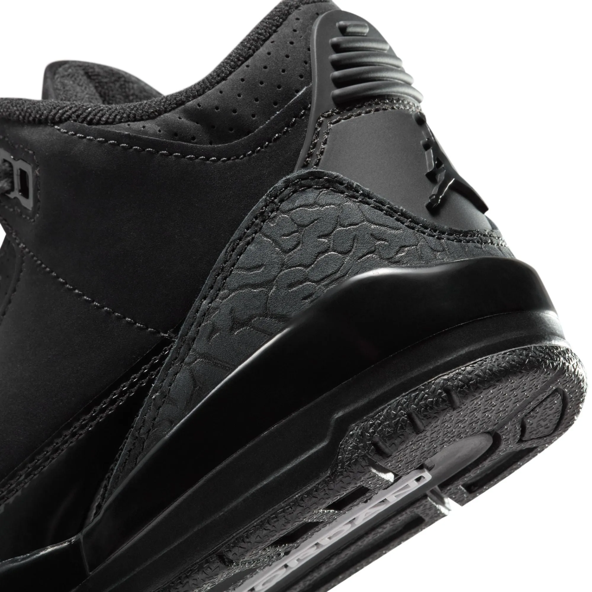 Jordan 3 Retro Little Kids' Shoes Black/Dark Charcoal-White