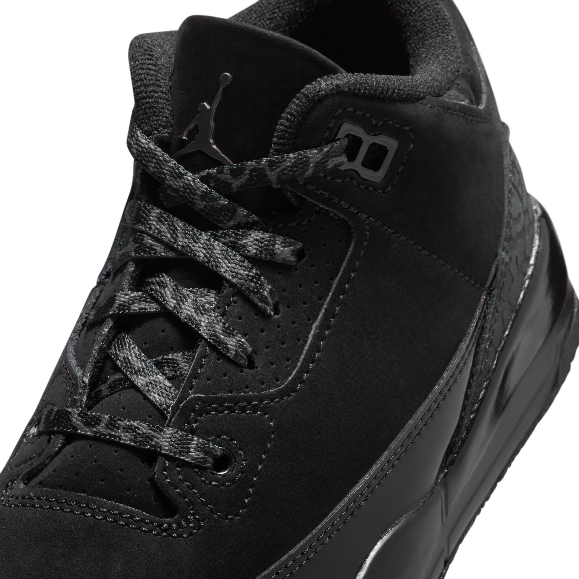 Jordan 3 Retro Little Kids' Shoes Black/Dark Charcoal-White