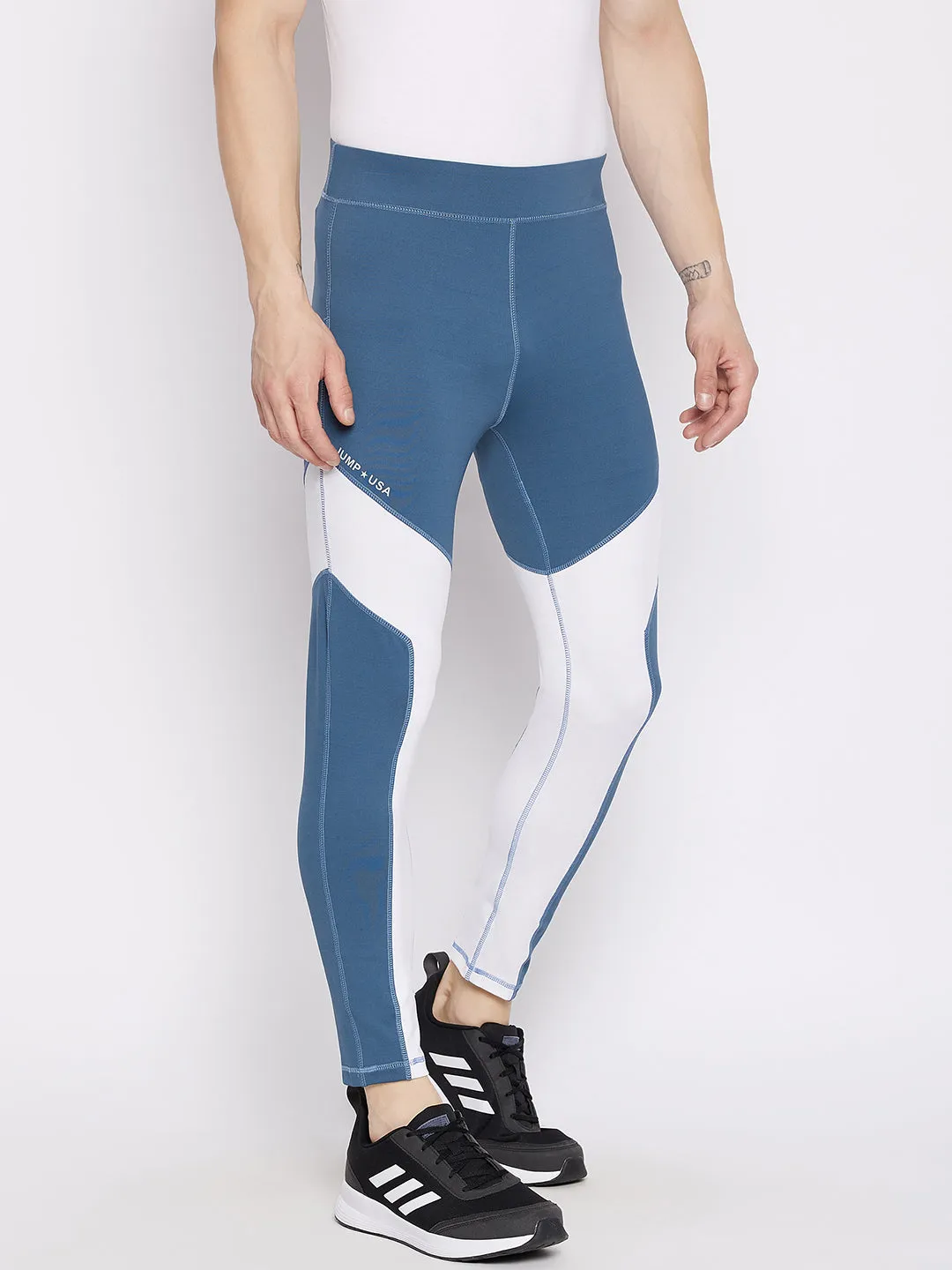 JUMP USA Men Blue Active Wear Tights