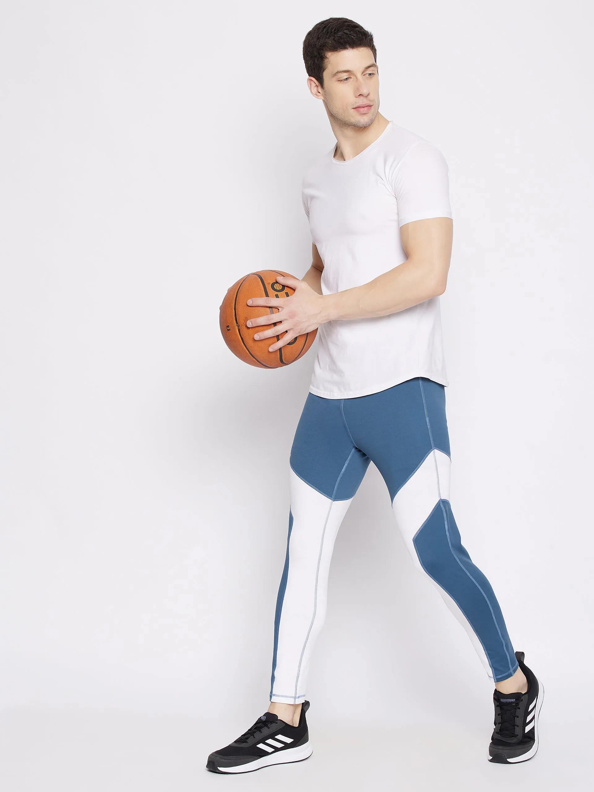 JUMP USA Men Blue Active Wear Tights