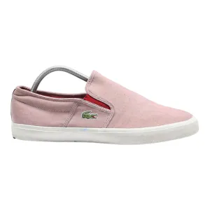 LACOSTE Pump Shoes Red Canvas Mens UK 9