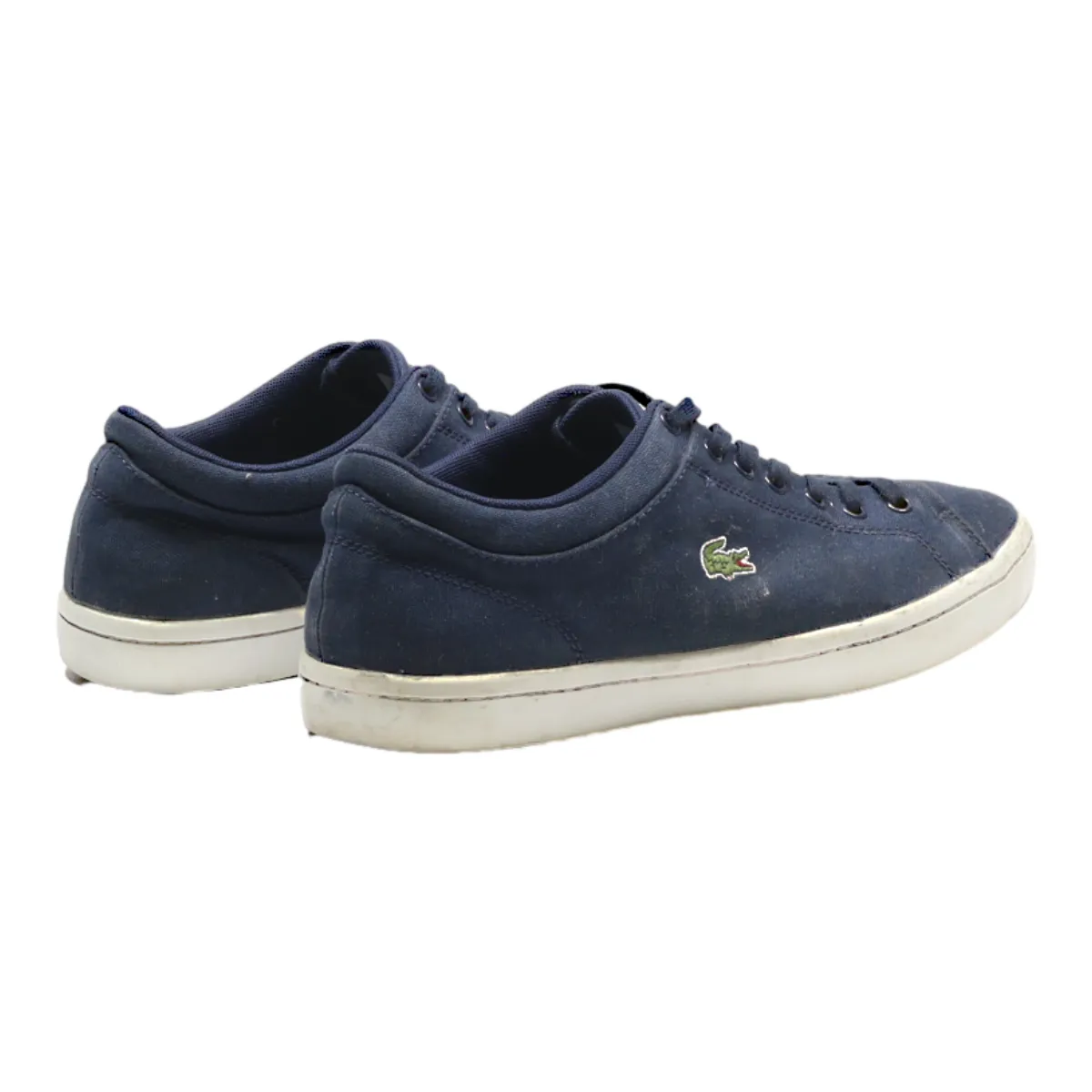 LACOSTE Sneaker Trainers Blue Canvas Mens UK 9