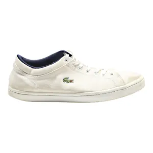 LACOSTE Sneaker Trainers White Canvas Mens UK 9
