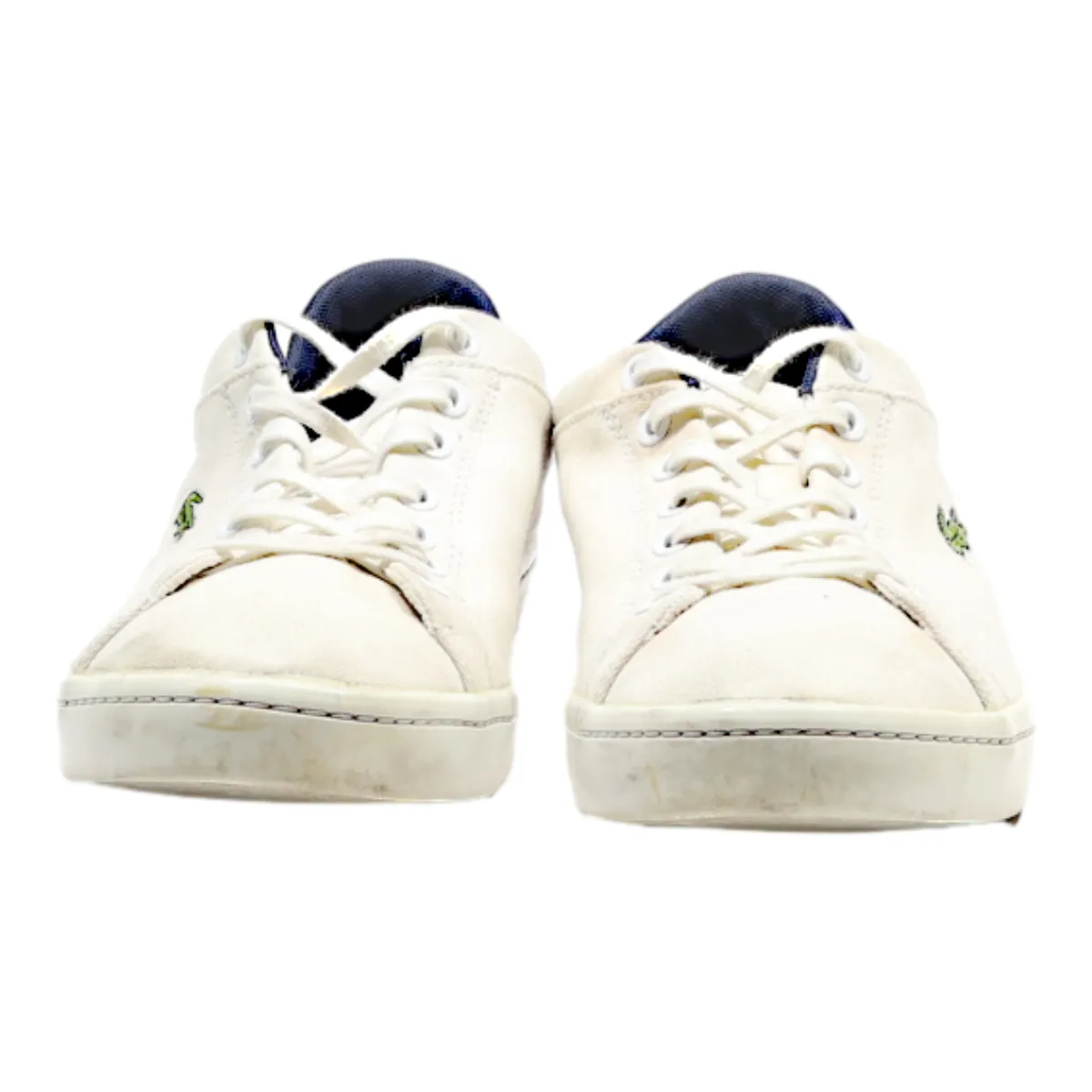 LACOSTE Sneaker Trainers White Canvas Mens UK 9