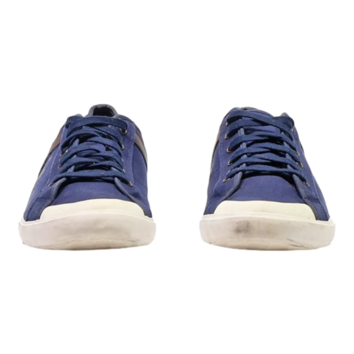 LE COQ SPORTIF Low Top Trainers Blue Canvas Mens UK 10