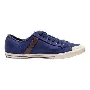 LE COQ SPORTIF Low Top Trainers Blue Canvas Mens UK 10